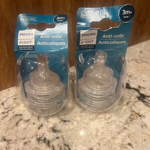 Philips Avent Anti-Colic Baby Bottle Nipples - Transparent